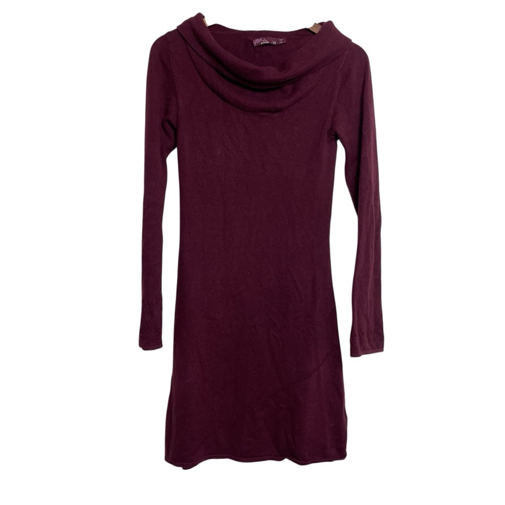 Prana‎ Burgundy Long Sleeve Dress
